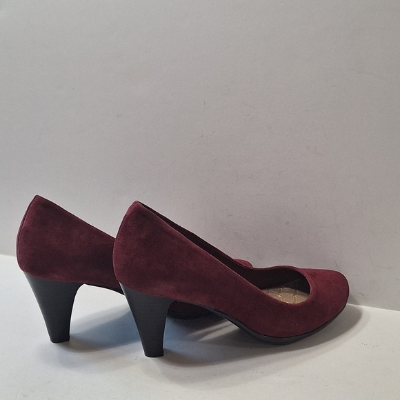 Giani Bernini "NEW" Oxblood Sweets Classic Preppy Faux Suede Heels Size 7 - Picture 7 of 11